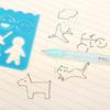 Stationery Painting Template Plastic Drawing Rulers School Painting Supplies Cartoon Spirograph