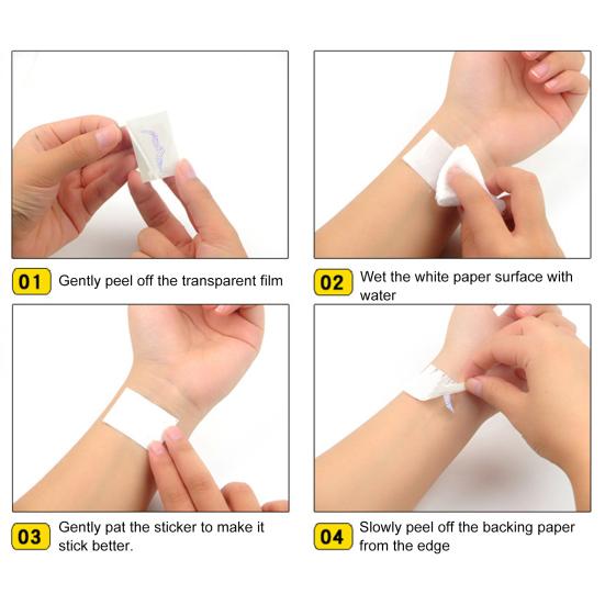 6 шт. Временные тату-наклейки Съемные Реалистичные Поддельные татуировки Водонепроницаемые Татуировки для аниме-ролевых игр Долговечные Наклейки для вечеринок Боди-арт