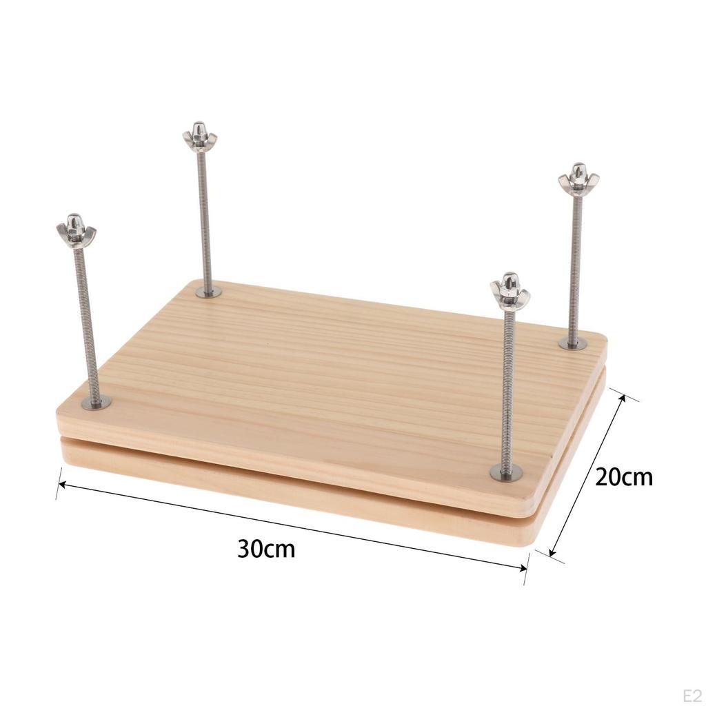 Wooden Book Press Flat Paper Machine Practical Binding Tool for Home