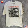 Модная футболка группы Radiohead, Белая унисекс футболка Radiohead в ретро-стиле S-5XL