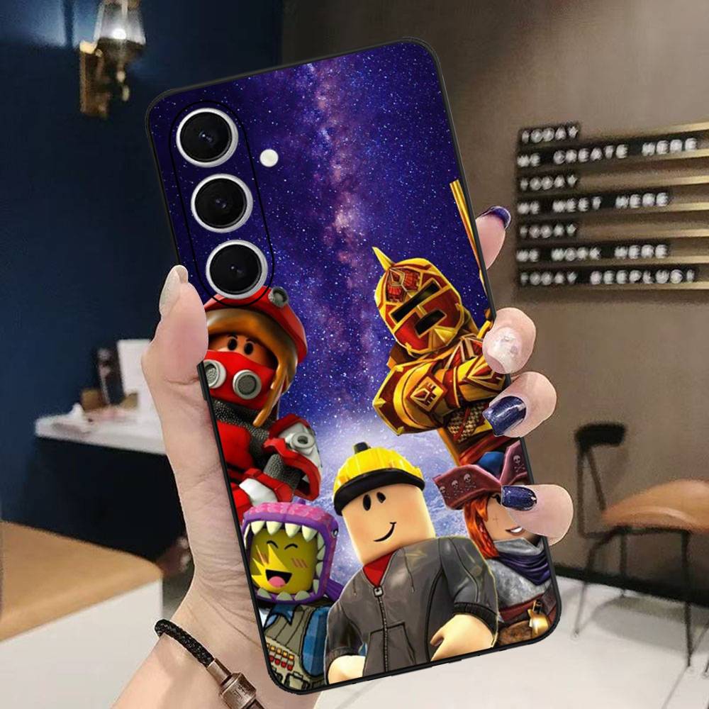 Классическая игра R-R-RobloxeS Чехол для телефона Samsung S 20 21 22 23 Lite Plus Ultra Прозрачный чехол для мобильного телефона Funda