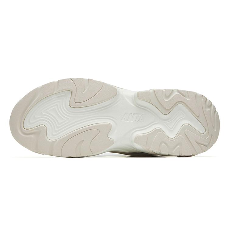 Anta Кроличьи кроссовки Заячьи Амортизация Нескользящие Износостойкие Низкие Спортивные Повседневные Кроссовки Женские Серый Белый 122248887-2