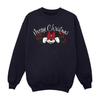 Womens/Ladies Minnie Mouse Christmas Holly Sweatshirt