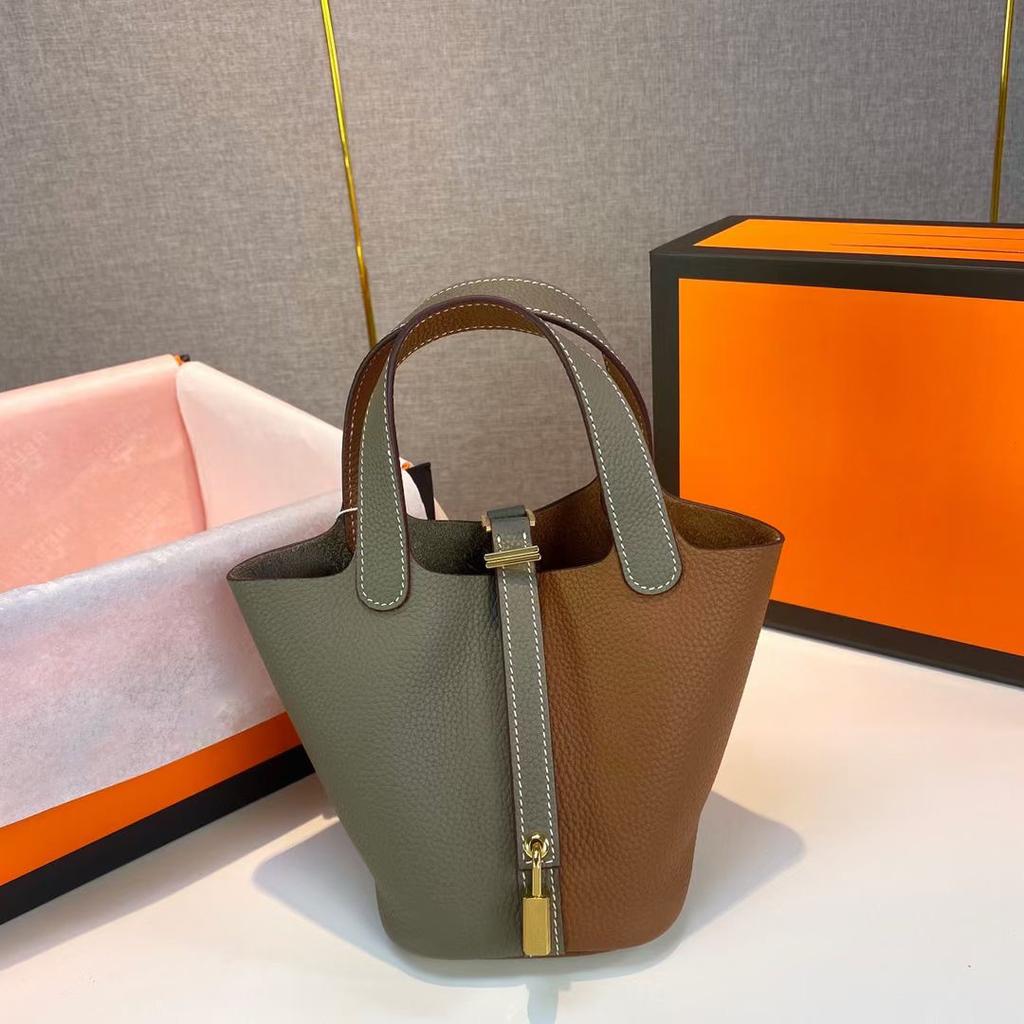 Высококачественная полуручная плетеная сумка-корзина из растительных волокон togo первый слой коровья кожа commuter bag натуральная кожа портативная сумка-ведро женская 18 см