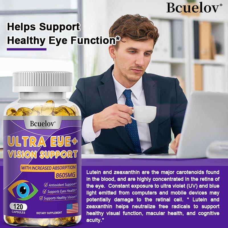 Lutein, zeaxanthin, vitamin A, Eye Health Supplements, 120 Capsules