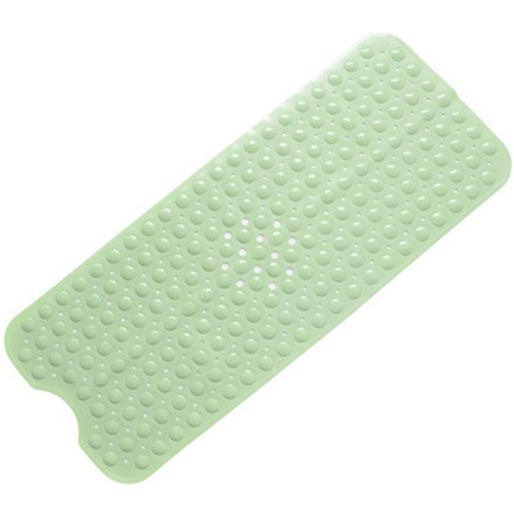 with Machine Washable Extra Long Bath Mat with Drain Holes and Suction Cups BathMat for Bathroom