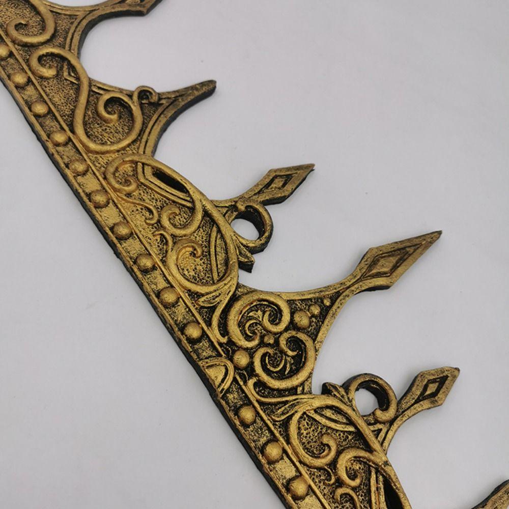 Корейский стиль Корона короля Бар-мицва Круглые тиары Ретро ПУ Короны принца Подарок для девочек