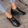 Platform Loafers Women 'S Casual Shoes  New Summer Leather Flats Comfortable Slip On Mom Shoe Plus Size Oxfords Mujer Zapatos