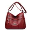 Soft Leather Women's Bag 2025 Simple High-end Fashion Mother Middle-aged Messenger Bag Niche Versatile Commuter Shoulder Bag
