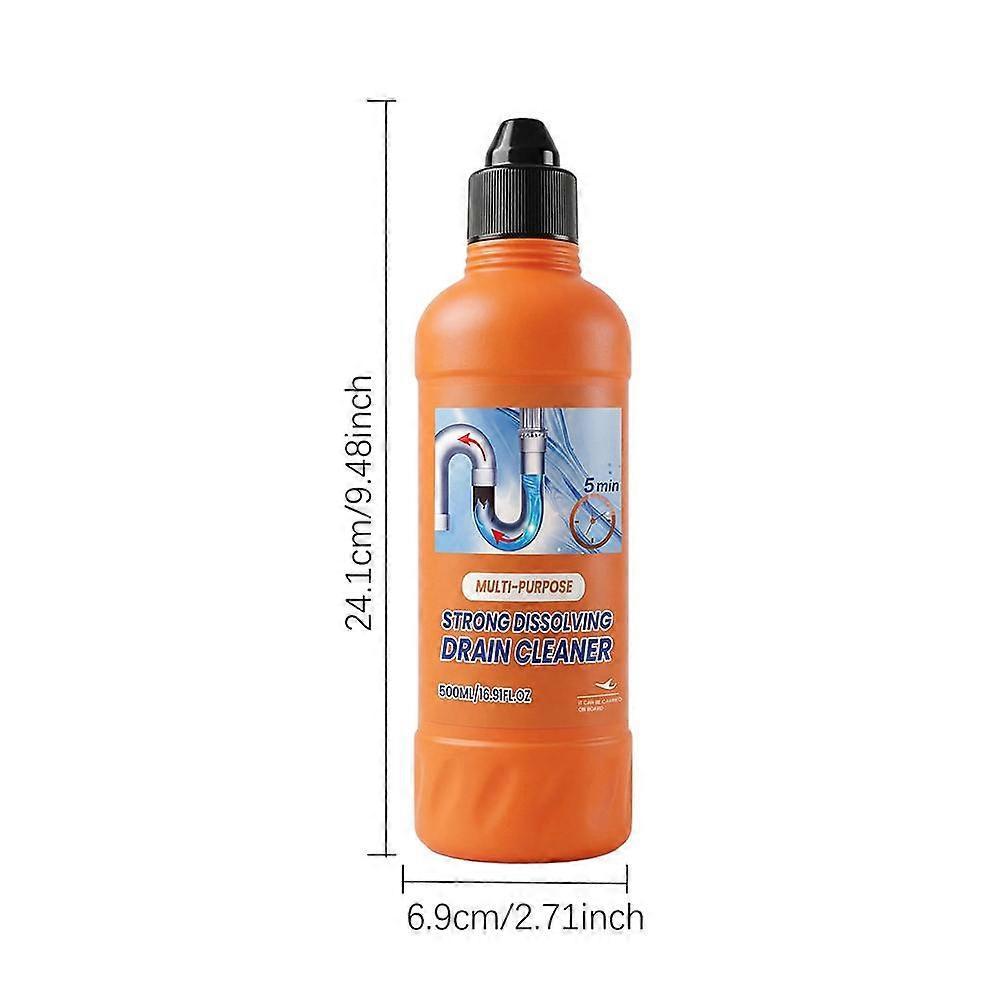 Drain Cleaner Rapid Clog Removal Deep Cleaning Safe Pipes Sink Toilet Shower