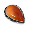 Carnelian Gemstone 925 Sterling Silver Jewelry Ring Size 7