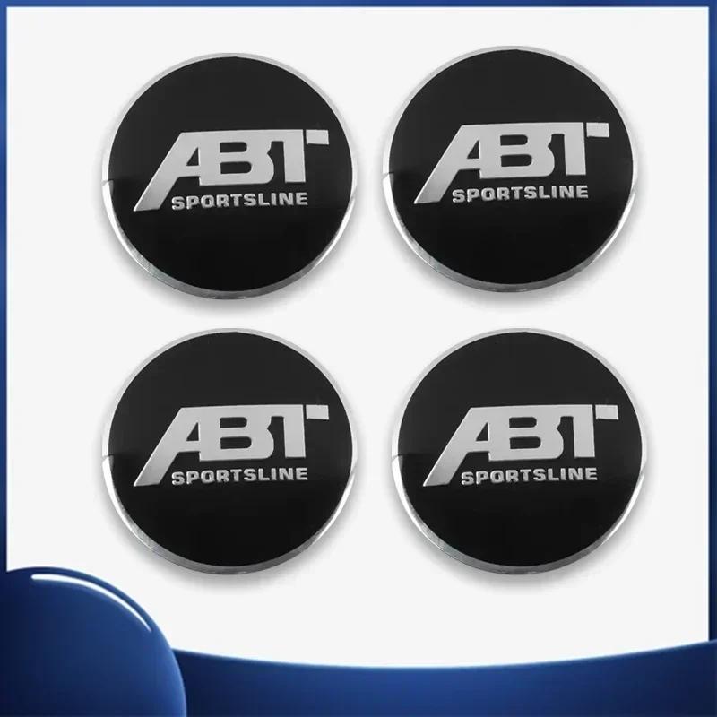 FD08-4pcs 56mm Car Wheel Center Sticker for Volkswagen ABT Golf 5 6 Polo Passat Tiguan CC Bettle Bora Touran MK4 Scirocco Santana