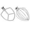KN256WW 6QT Wire Whip+Mixer Aid Paddle For Kitchenaid 6 Quart Stand Mixer Parts Egg Cream Stirrer Whisk