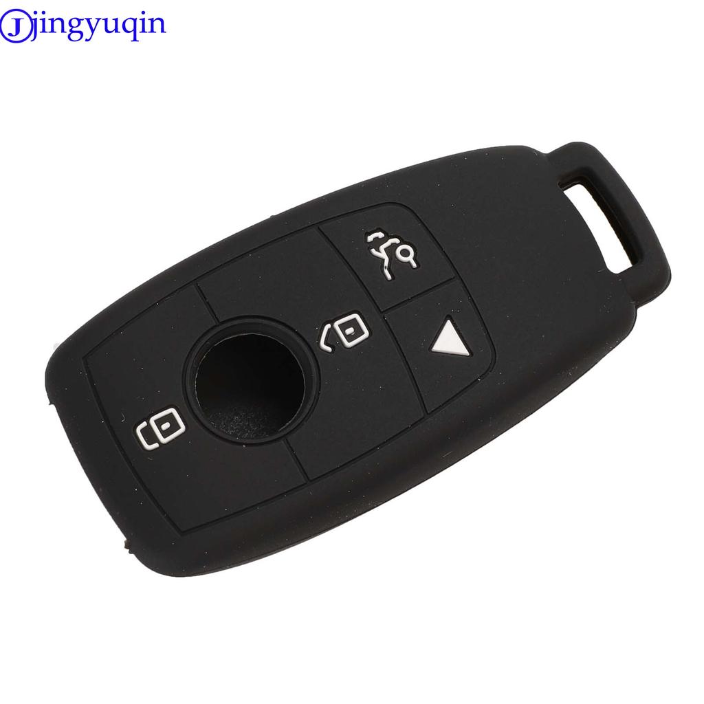 Jingyuqin Carbon Smart Remote Key Shell Case Fob для Mercedes Benz AMG 2016 2017 E Class W213 E200L E260 E300L E320L