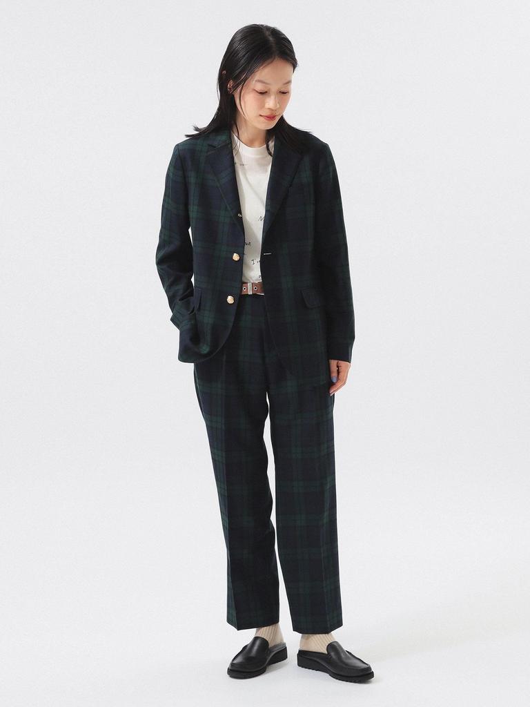 Beams Boy Women's Polyester Wool 3-Button Blazer, Black, Watch, 0, 13160268803