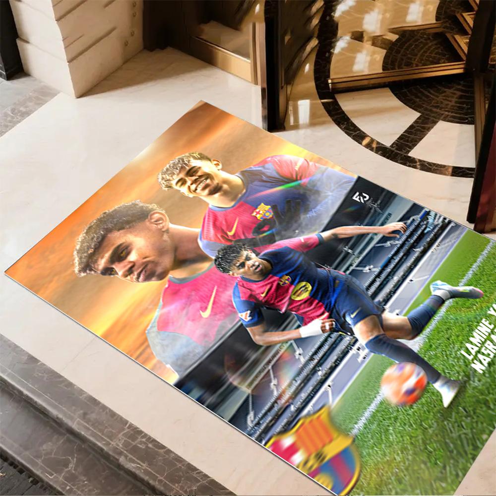 Lamine Yamal's Champion Celebration Moment Carpet Perfect for Entryway Study room Kitchen Playrooms Anti-slip Rug Office home decor Perfect Gift for W