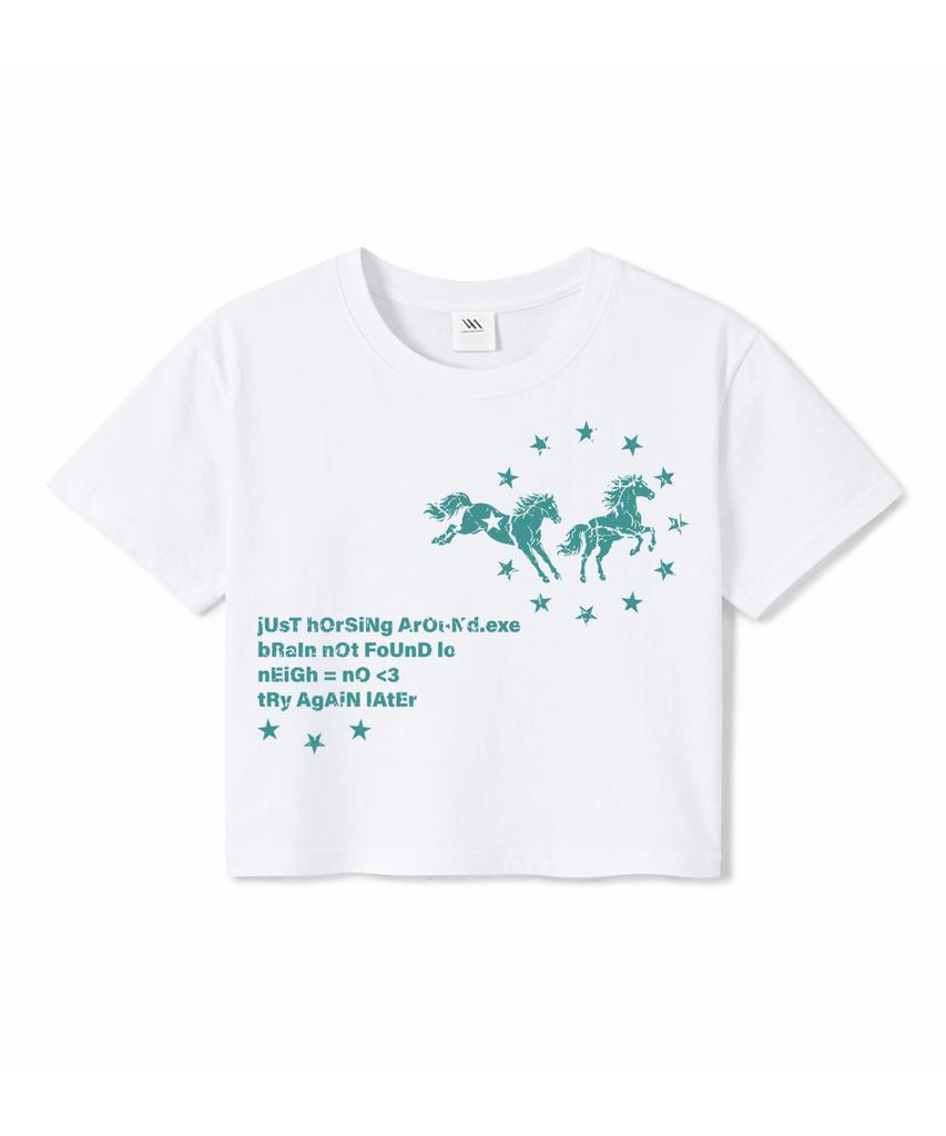 MILLION DAY Футболка с коротким рукавом 'Neigh Crop'