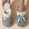Plush Slippers for Women In Autumn and Winter, Suitable for Couples To Use At Home. Indoor Warm and Non Slip Plush Cotton Slippers