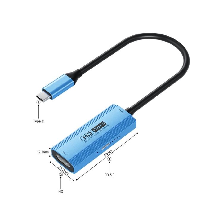 USB 3.0 Type C Карта захвата Широкая совместимость 1080P для легкой записи аудио и видео и стриминга Широко используется