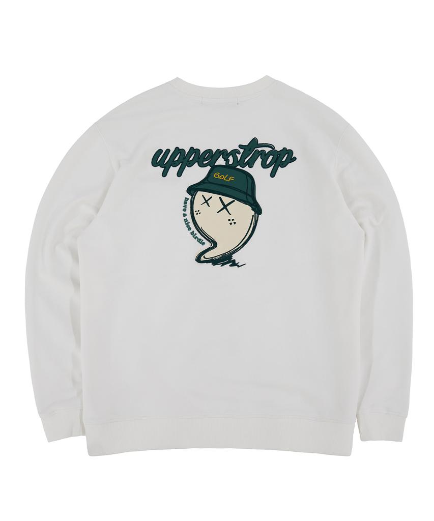 UPPERSTROP [Up3012] Upst Golf Big Logo Sweatshirt Ivory