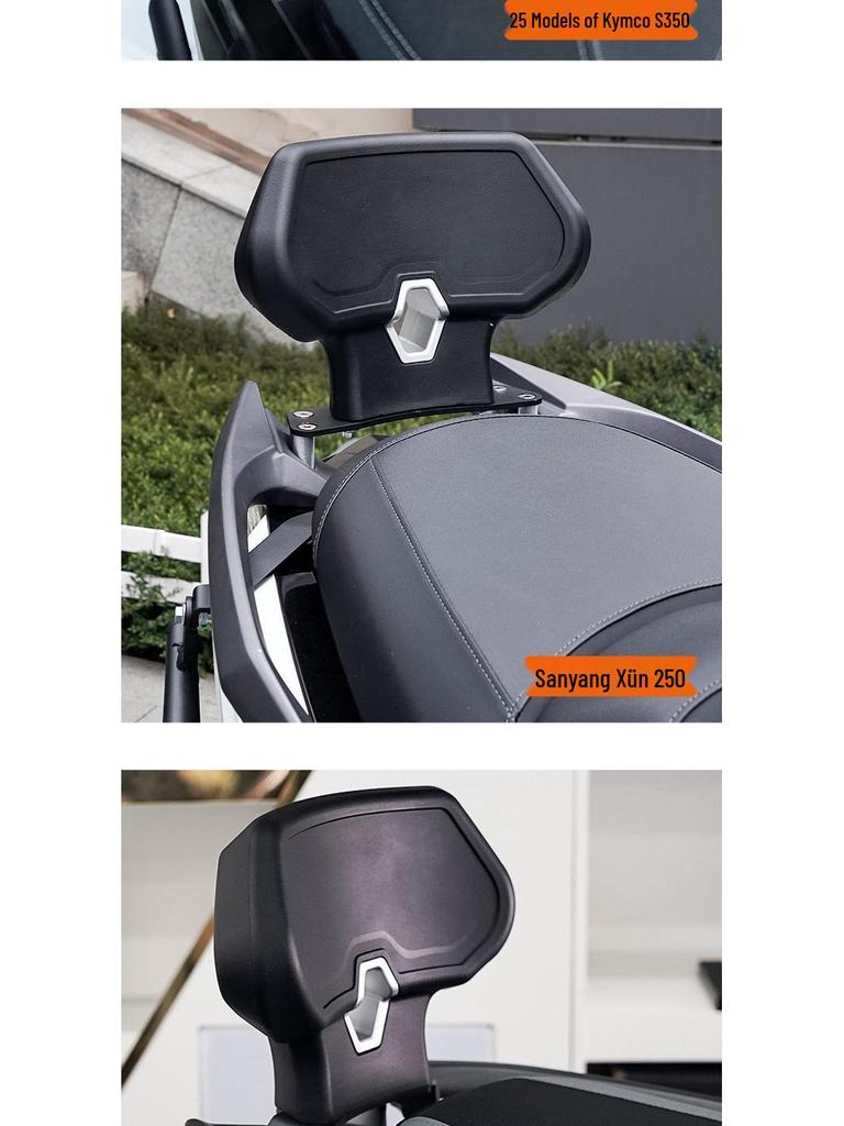 Универсальная спинка для скутеров Honda Rebel 250/400, Honda ADV350, Kymco S350 - Повышенный комфорт