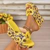 Women's Spring Summer Boho Floral Sandals | Peep-Toe Wedge Heel with Ethnic Embroidery | Platform Beach Casual Shoes for Vacation & Daily Wear