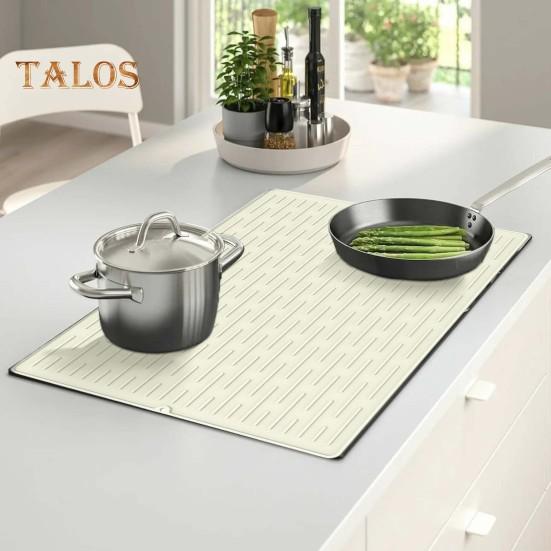 Силиконовый коврик для плиты со стеклянной поверхностью, антиожоговый термостойкий кухонный коврик для сушки, защитный коврик для стеклянной варочной поверхности, очень большой защитный коврик для плиты