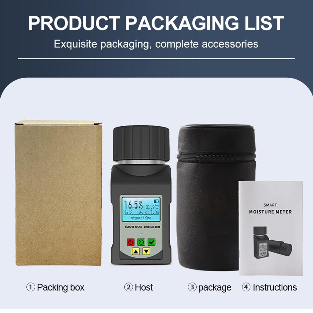 Smart Digital Grain Moisture Meter for 25 Kinds Grains Cup Type Humidity Tester Coffee Wheat Seeds Hygrometer Moisture Detector