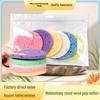 Natural Cellulose Sponge Makeup Remover Pads, 80mm, Assorted Colors, Gentle On Skin
