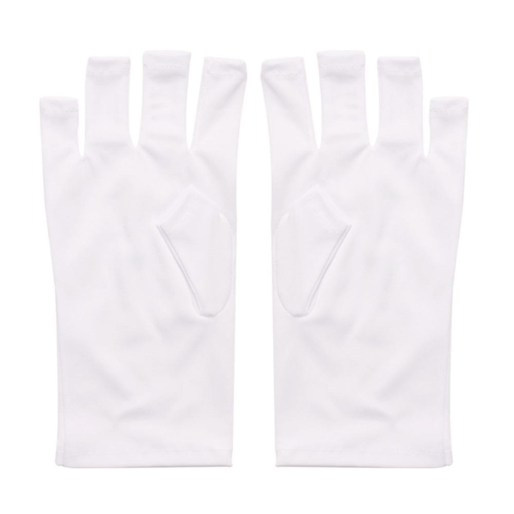 Half-finger Sunscreen Gloves Anti -UV UV-protective Gloves Durable Nail Painting Gloves  Nail Tools