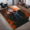 Hongjoong Art Flannel Printed Carpet, Home Sofa Decoration for Living Room & Bedroom, Non‑Slip Play Flannel Floor Mat for Game Room
