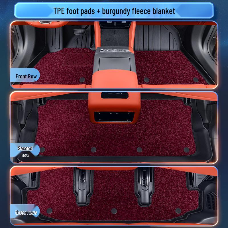 BYD Tang L 2025 Коврики в салон Аксессуары для интерьера TPE