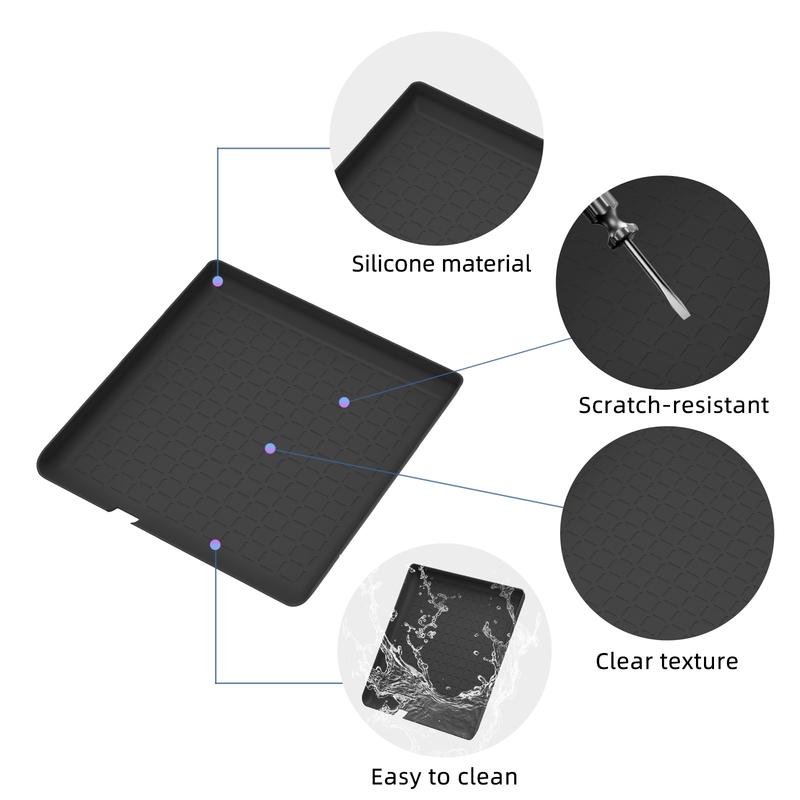 LUCKEASY for Toyota RAV4 2026 (Left Rudder Only) Car Anti Dirt Pad Mobile Wireless Charging Center Anti‑Slip Mat Silicone