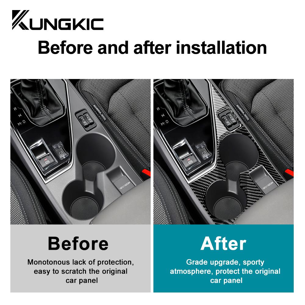 Наклейка из настоящего мягкого углеродного волокна для Subaru Crosstrek 2025 для Impreza 2025 Накладка на панель управления чашкой RHD LHD Внутренняя отделка