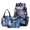 Рюкзак из трех частей Stitch для студентов (мужчин и женщин), Рюкзак с мультяшным принтом для кампуса, Большая вместительная сумка для путешествий и активного отдыха
