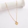 A-Z 26 Initials Name Necklaces Heart Pendant Letter Alphabets Necklace for Women 2023 Female Choker Chains Jewelry Trendy Gifts