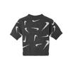 Nike Спортивная одежда Phoenix Cozy Bouclé Printed Short Fashion Casual Knit Celebrity Neck T-Shirt Women T Shirts Gray FD4287-254