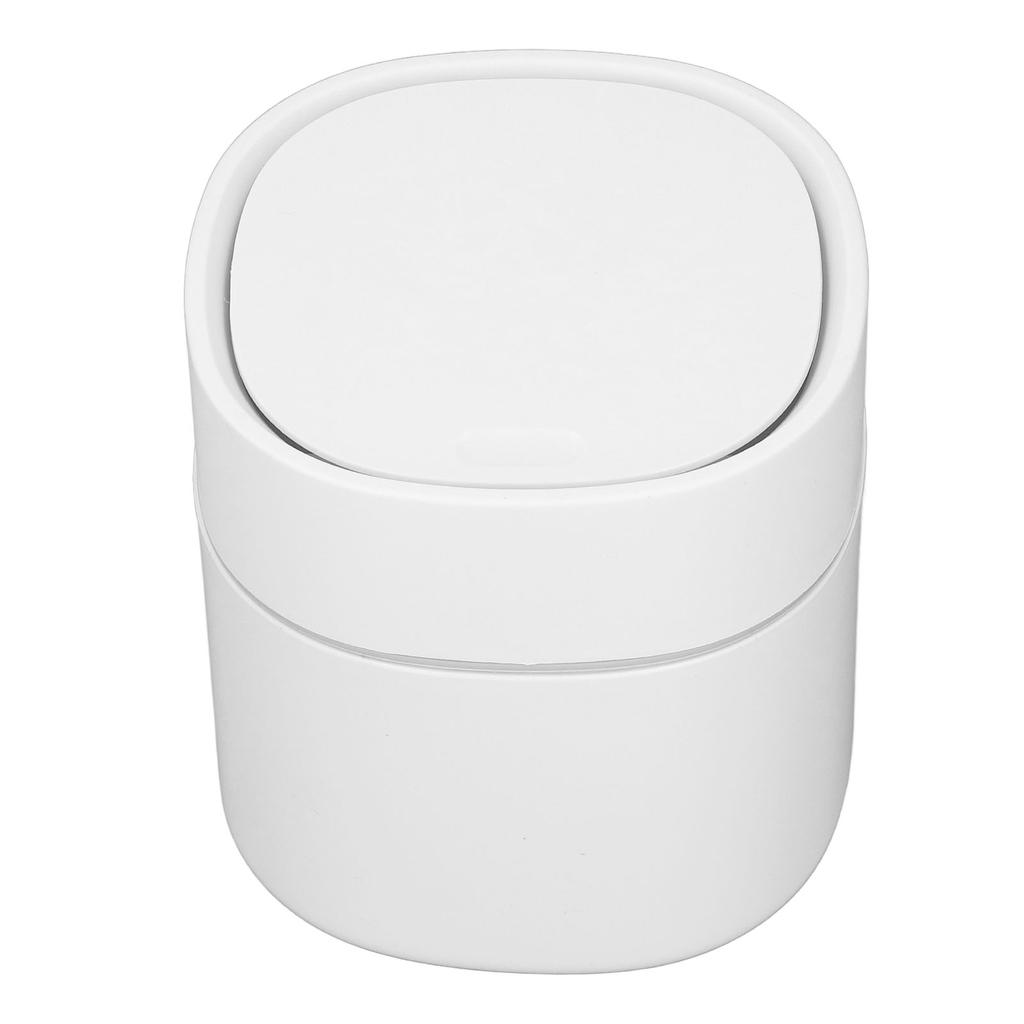 Mini Desktop Trash Can Debris Storage Cleaning Can with Lid for Coffee Table Dressing Table Desktop