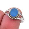 Natural Australian Opal Gemstone 925 Solid Sterling Silver Ring Size 7.5 S1S58
