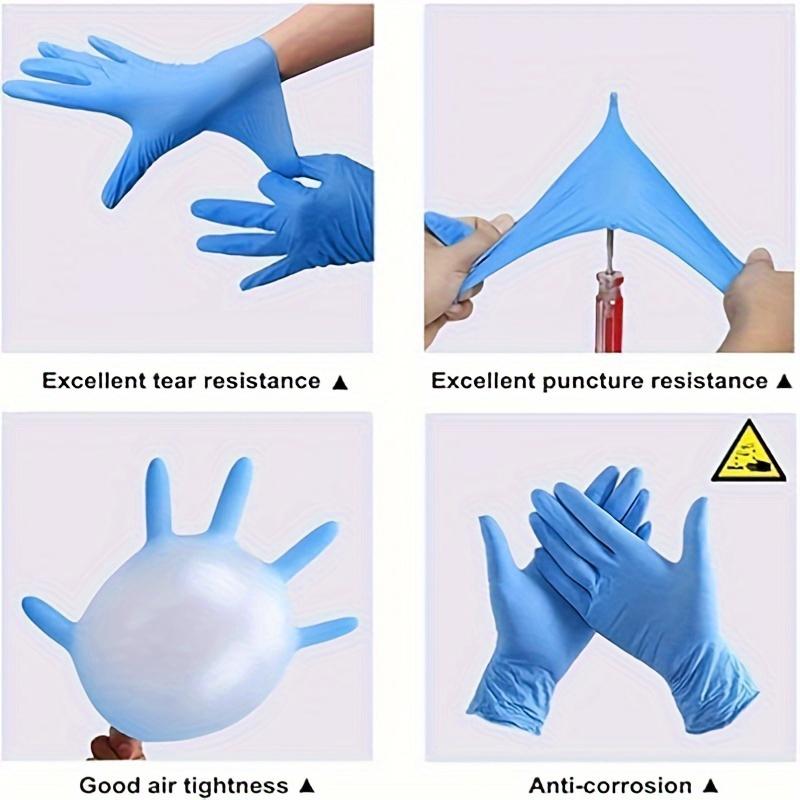90/60/30PCSDisposable Blue Nitrile Gloves Waterproof Cleaning Gloves Suitable for Kitchen Cleaning Hairdressing Beaut Tattoo