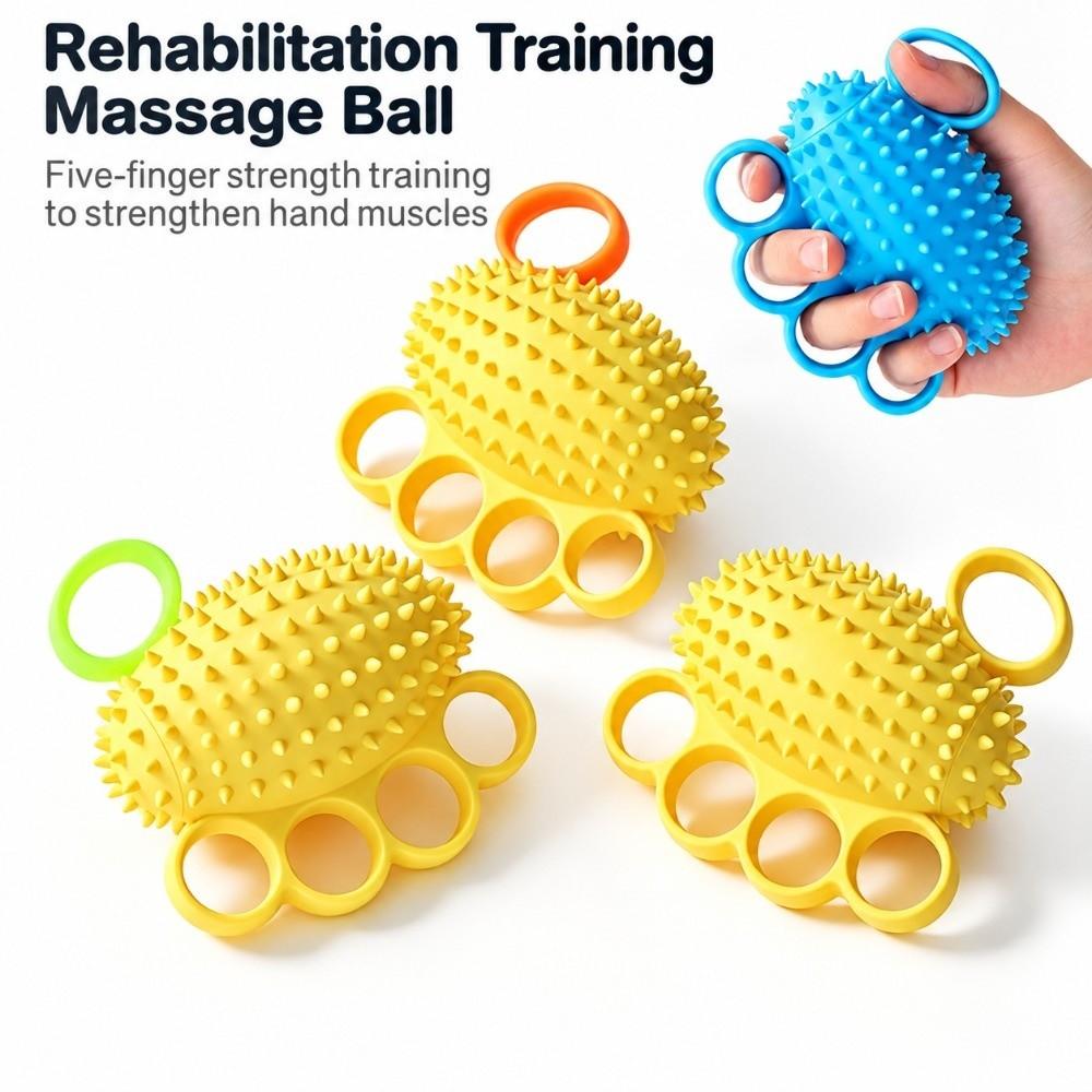 Finger-separated Finger Therapy Ball Silicone Hand Grip Strengthener for Musicians