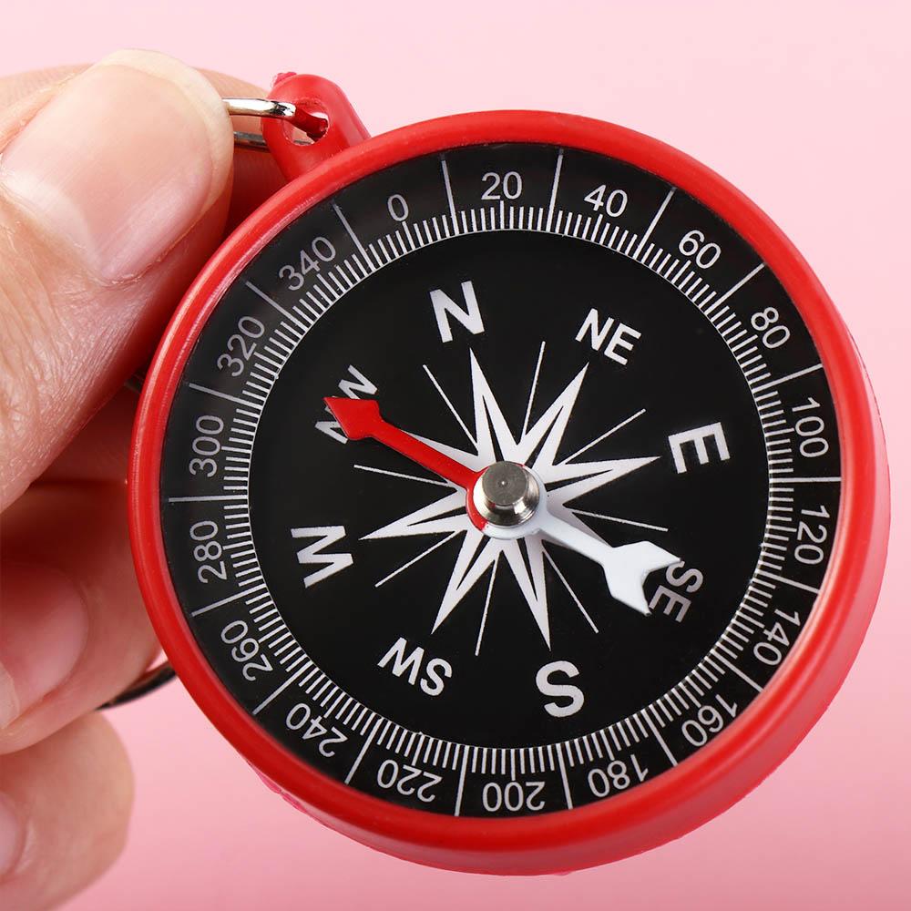 Hiking Pocket Compass Keychain Camping Navigation Tools Travel Mini Compass Pendant  Kids