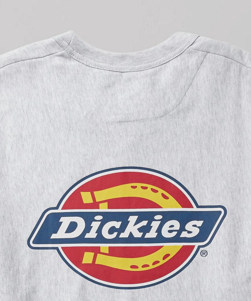 Dickies Белый меланж, длинный рукав, с логотипом дерева на спине