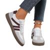 Внешняя торговля 2025 новые большого размера белые туфли женские ретро повседневная мода круглый носок спортивные для бега на плоской подошве