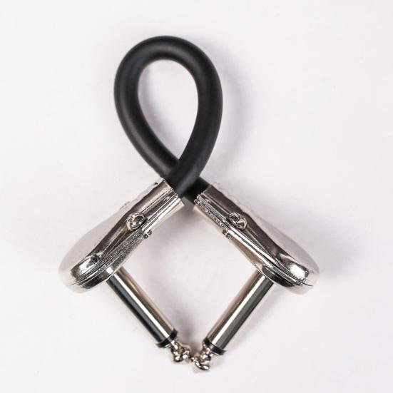 6.35mm Guitar Cable Connecting Line Guitar Effect Pedal Patch Cable for Microphone Mixer Effector