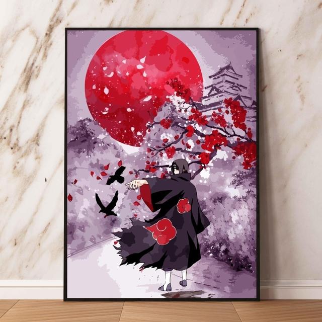 Художественные работы на холсте, живопись Наруто Неха Обито, рождественский подарок, украшение стены, комиксы