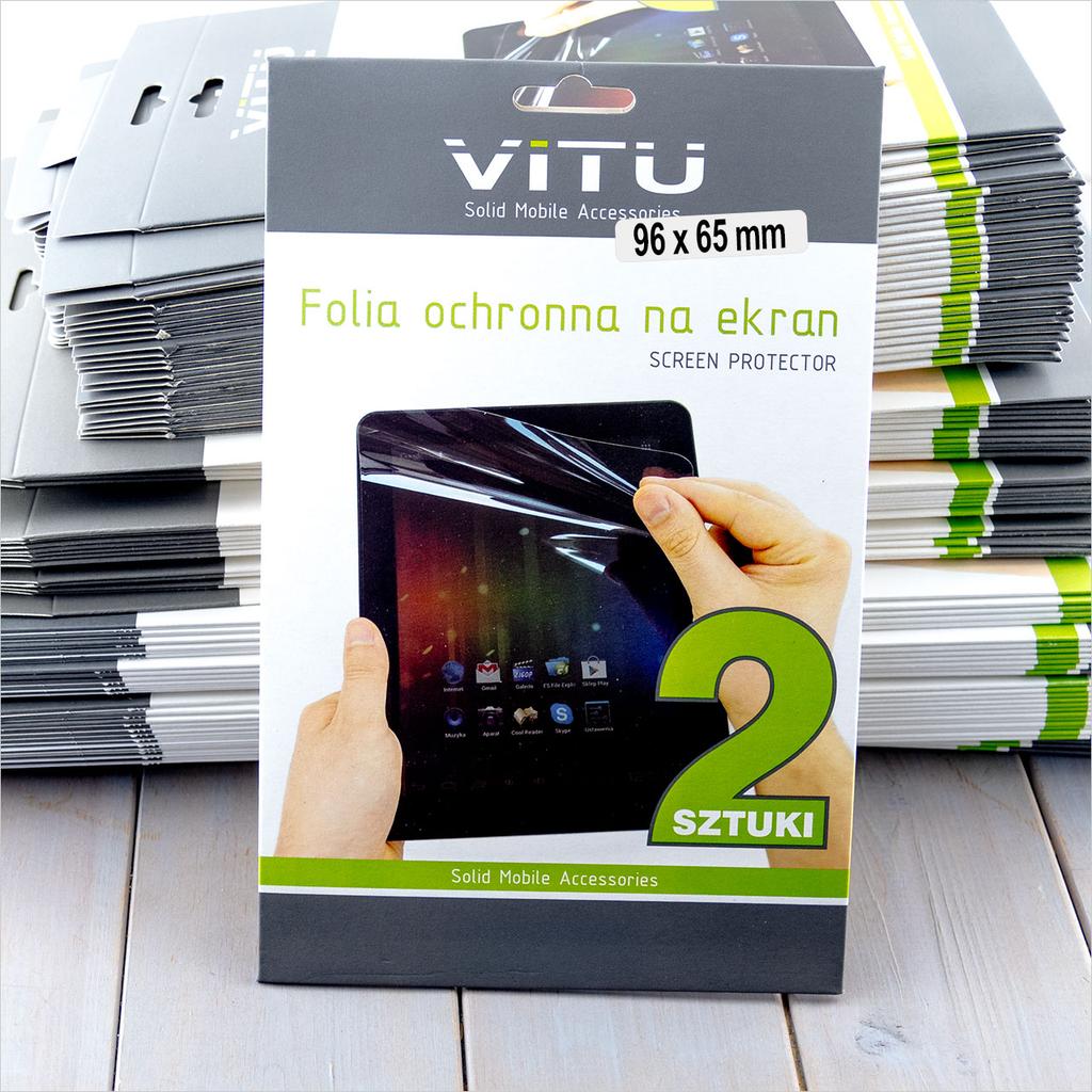 VITU Screen Protector Film, 2-Pack, 96x65mm (9.6x6.5cm) – 4.6"
