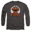 Sesame Street Unisex Adult Elmo Name Long-Sleeved T-Shirt