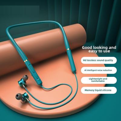 Гарнитура Bluetooth для шеи, мощная внутриканальная спортивная игровая гарнитура с магнитным поглощением, нано-беспроводная гарнитура со сверхдлительным сроком службы батареи