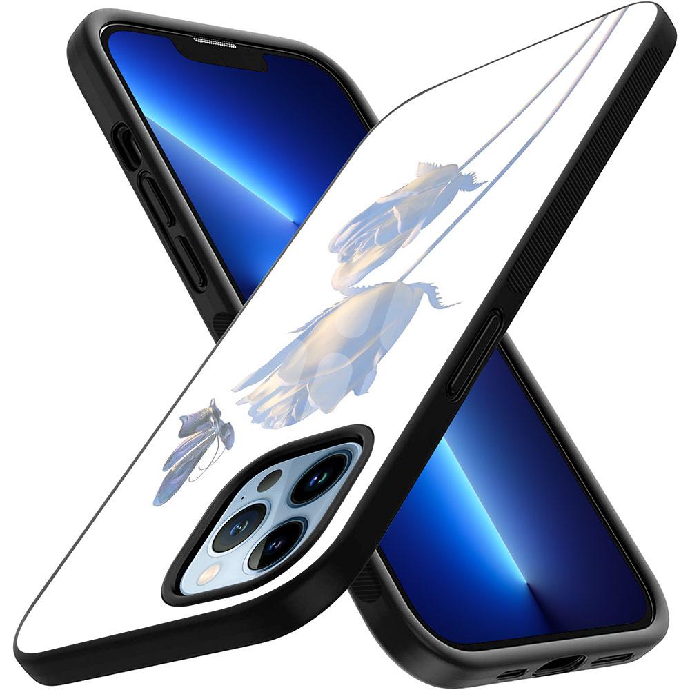 Чехол с цветами и растениями для Iphone 11 14 13 12 Pro Max Mini Xs Xr X 7 8 6s Plus Se 2022, защитный чехол из закаленного стекла Fundas